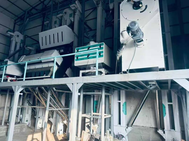 80t_complete_rice_mill_machine_in_Uzbekistan 6